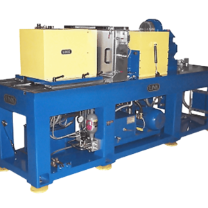 The Aerospace Sample Dynamometer (Model 1400), shown here, is a sub-scale system designed to replicate and analyze aircraft operating conditions.